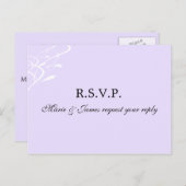 息を飲む軽くラヴァンドールRSVPポストカード インビテーションポストカード (正面/裏面)