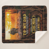 息パーソナライズされた子のパパラブレターへ シェルパブランケット (正面(横))