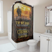 息パーソナライズされた子のパパラブレターへ シャワーカーテン (インサイチュ)