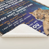 息パーソナライズされた子への手紙、息子の誕生日 シェルパブランケット (3/4)