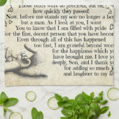 息パーソナライズされた子宛の手紙、息子誕生日 キッチンタオル (折り畳み)