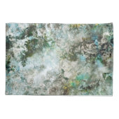 息ビクトリアン息の春デザイン – 緑 枕カバー (裏面-左)