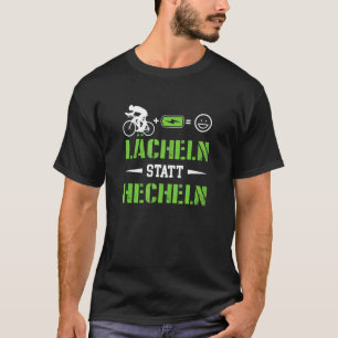 息切れする代わりに笑顔 電動自転車 Eバイク 自転車 Tシャツ