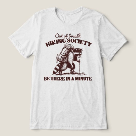 息切れハイキングサークル トライブレンドＴシャツ (デザイン正面)