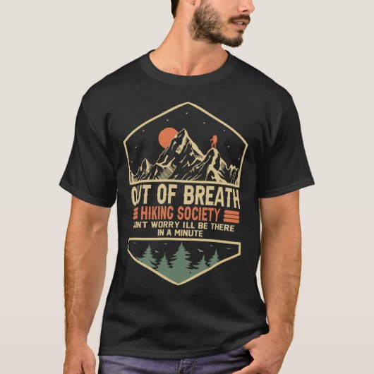 息切れハイキング協会1 Tシャツ (正面)