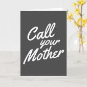 息子おもしろい娘の引用文がお母さんを呼ぶ カード (黄色い花)