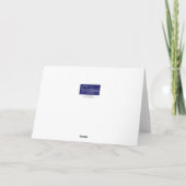 息子および家族カードのためのバレンタインデー シーズンカード (裏面)