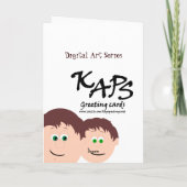 息子からのハッピーバースデーのパパ カード (裏面)