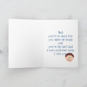 息子からのハッピーバースデーのパパ カード (内部)