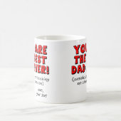 息子からの最も最高のなパパの皮肉でおもしろいなギフトのマグ コーヒーマグカップ (中央)
