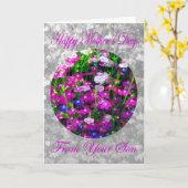 息子からの母の日の花束 カード (黄色い花)