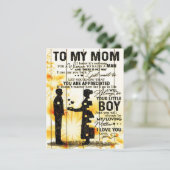 息子から母への手紙 | 新しい家の装飾ギフト 招待状 (スタンド正面)