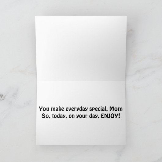 息子から母へ誕生日 カード (内部)