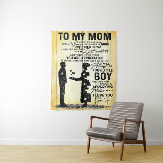 息子から母へ、母へのプレゼント、母の日ギフトアイデア タペストリー (インサイチュ)