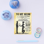 息子から母へ、母へのプレゼント、母の日ギフトアイデア チラシ (シングル)