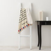 息子から私の母への個人的な手紙、母の誕生日 シェルパブランケット (インサイチュ)