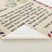 息子から私の母への個人的な手紙、母の誕生日 シェルパブランケット (3/4)