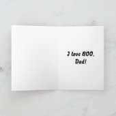 息子からBOOパパが大好き カード (内部)