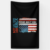 息子がお前のバックアーミーマ誇りを持ったムを持ってる 横断幕 (縦)