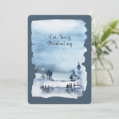 息子が卒業するメタリックペーパー 招待状 (スタンド正面)