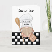 息子が父親の日をパーソナライズするお洒落格言 カード (正面)