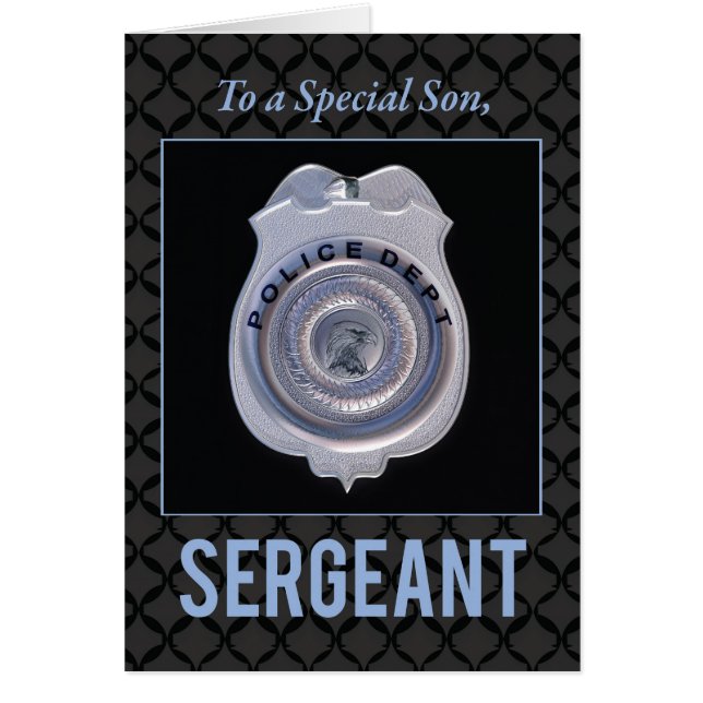 息子さん、警察署の軍曹プロモーション (正面)