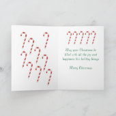 息子とパートナーのクリスマスカード シーズンカード (内部)