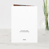 息子と妻への感謝祭のグリーティングカード シーズンカード (裏面)