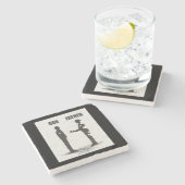 息子と父 ストーンコースター (横)