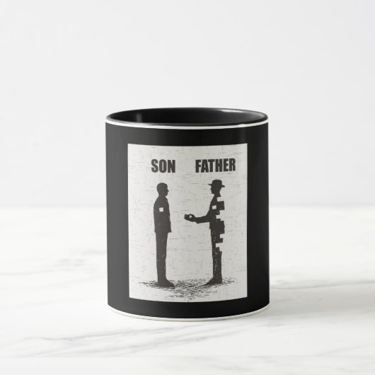 息子と父 マグカップ (中央)