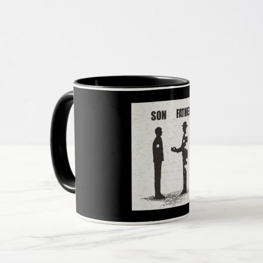 息子と父 マグカップ (正面左)
