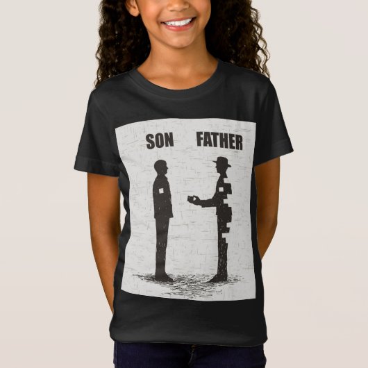 息子と父 Tシャツ (正面)