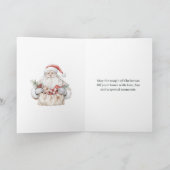 息子と義理の娘の休日のためのクリスマスの願い シーズンカード (内部)