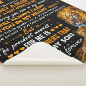 息子に獅子の身構えをしておったパパ シェルパブランケット (3/4)