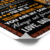 息子に獅子の身構えをしておったパパ ポスター (角)