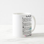 息子に言わせてもらえば、君がまだ小さかったと思うことがある コーヒーマグカップ (正面右)