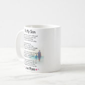 息子に言わせてもらえば、君がまだ小さかったと思うことがある コーヒーマグカップ (正面左)