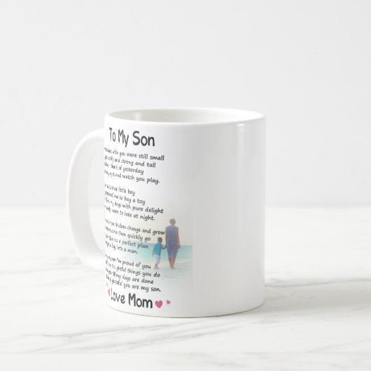 息子に言わせてもらえば、君がまだ小さかったと思うことがある コーヒーマグカップ (正面左)