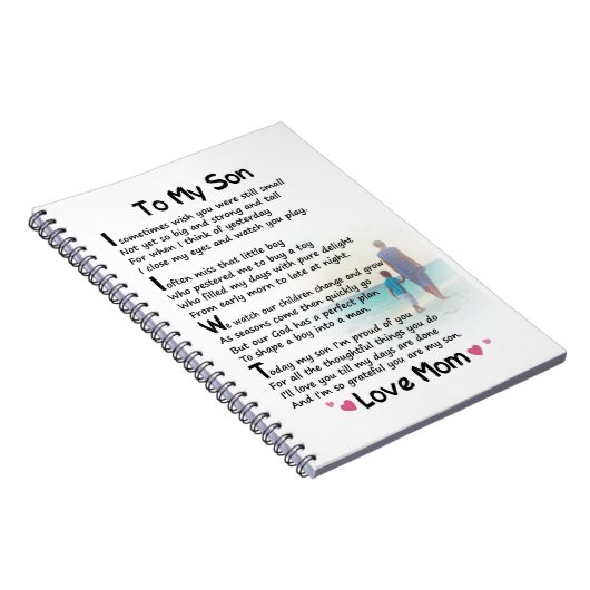 息子に言わせてもらえば、君がまだ小さかったらよかったと思うことがある ノートブック (右側)