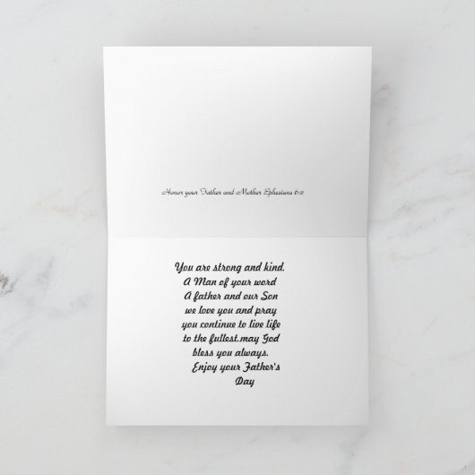 息子に カード (内部)