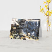 息子に カード (黄色い花)