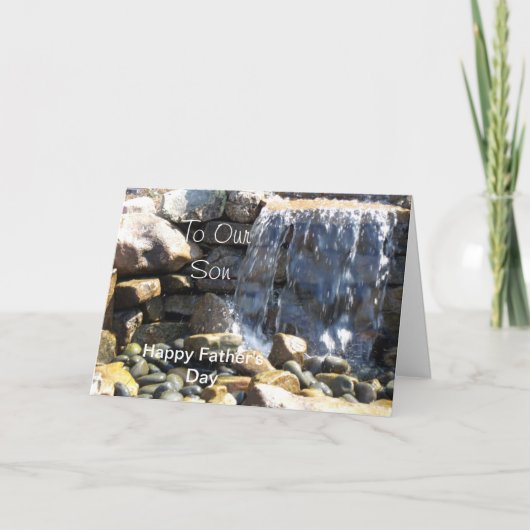 息子に カード (正面)