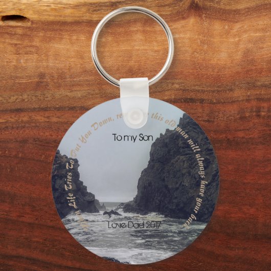 息子に キーホルダー (正面)