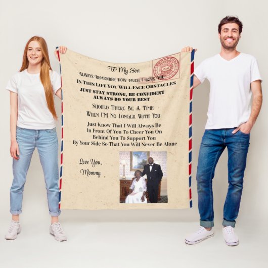 息子に フリースブランケット (インサイチュ)