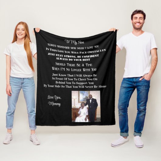 息子に フリースブランケット (インサイチュ)