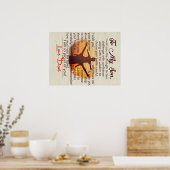 息子に |彼への素敵な手紙 | ポスター (キッチン)