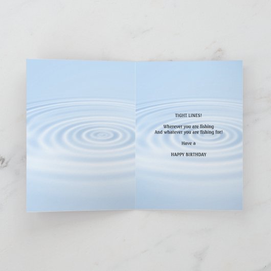 息子のためのタイトな行の誕生日カード カード (内部)