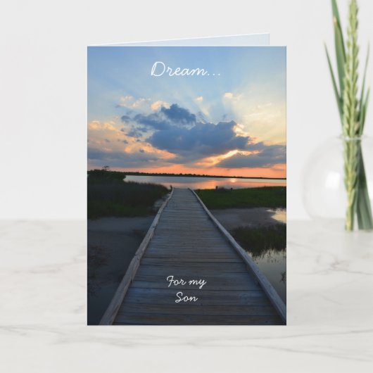 息子のための卒業カード カード (正面)