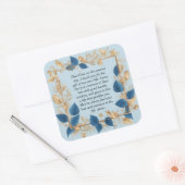 息子のための母祈りの言葉 スクエアシール (封筒)