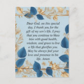 息子のための母祈りの言葉 ポストカード (正面)